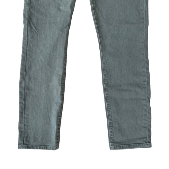 7 For All Mankind Women’s Green Denim High Waisted Skinny Jeans - Picture 2 of 9